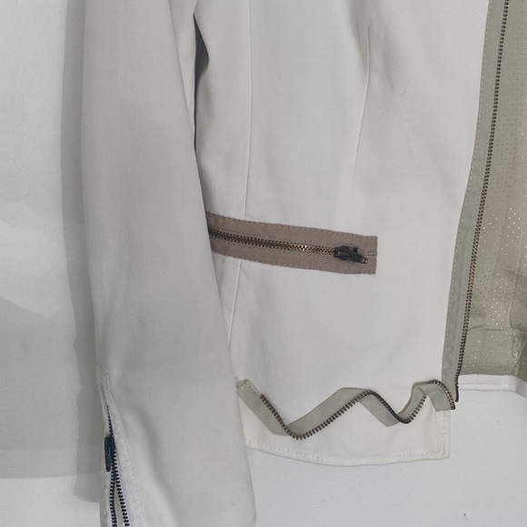 Moschino Cheap and Chic Vintage Flower & Zipper Jacket, Sz 10 - Picture 10 of 13